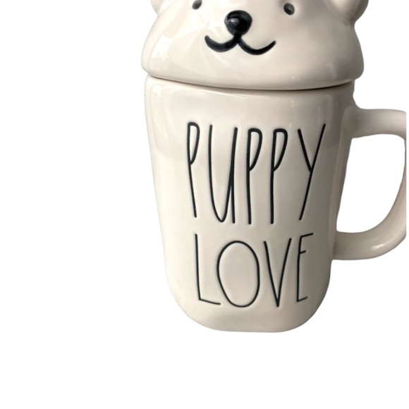 Rae Dunn PUPPY LOVE mug with topper 🐶 - Picture 4 of 5